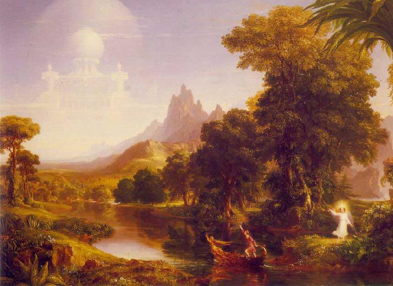 Thomas Cole The Voyage of Life: Youth France oil painting art